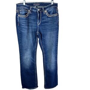 Shyanne Western Boot Cut Blue Denim Jeans Womens Size 31 X 32 Rodeo Cowgirl